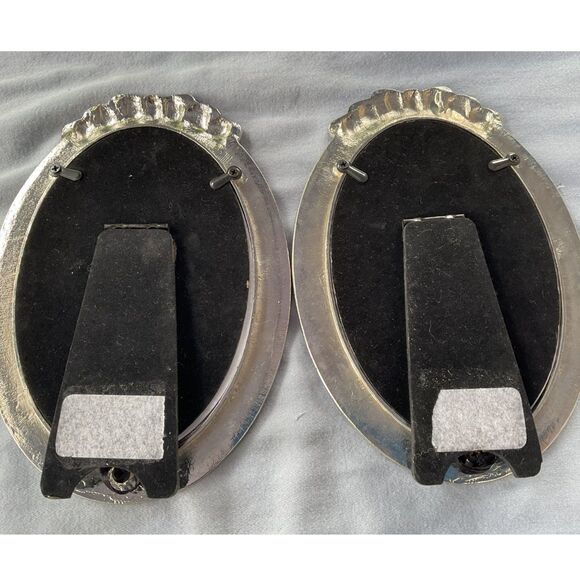 Silver Metal Picture Frames with Pearls and Rhinestones - Picture 4 of 4